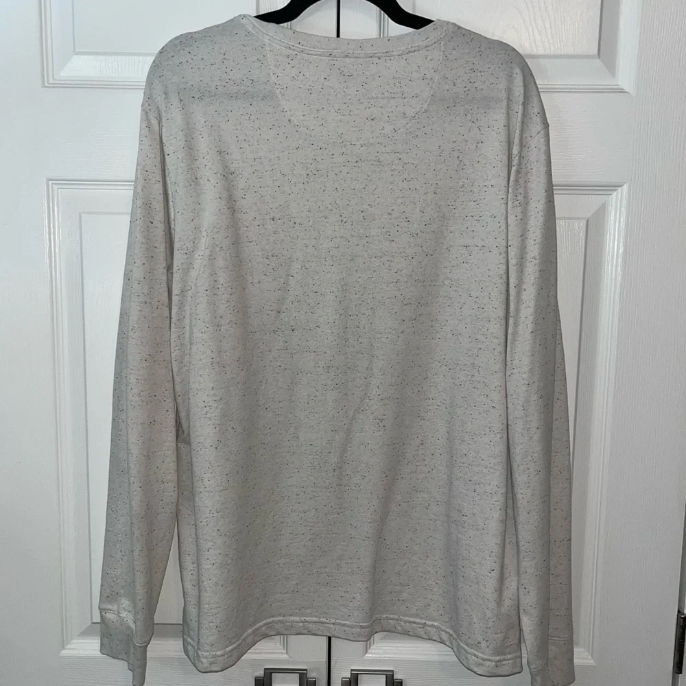 Beige Multi Color A-FRAME Long Sleeve Henley Size XL